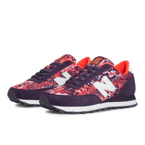 New Balance Camo 501 Women's Running Classics Shoes - Purple, Red, White (wl501fcb)