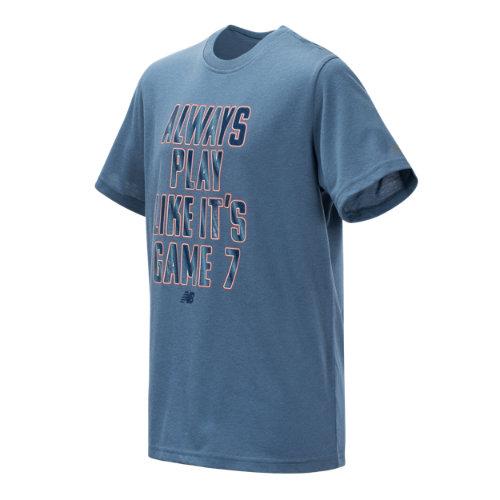 New Balance 10780 Kids' Short Sleeve Graphic Tee - Blue (bt10780cha)
