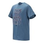 New Balance 10780 Kids' Short Sleeve Graphic Tee - Blue (bt10780cha)