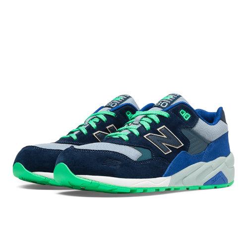 New Balance 580 Elite Urban Exploration Men's Elite Edition Shoes - Navy, Blue Bell, Blue (mrt580ov)