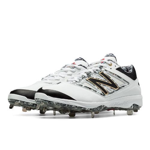 New Balance Pedroia Metal 4040v3 Men's Recently Reduced Shoes - White/grey (l4040pw3)