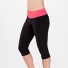 New Balance 4175 Women's Form Fitter Capri - Black, Watermelon (wfp4175wtm)