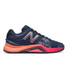 New Balance 1296v2 Women's Tennis Shoes - Navy/pink (wc1296n2)