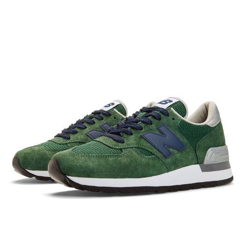 990 New Balance Men's Made In Usa Shoes - Green, Navy (m990gb)