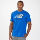 New Balance 3170 Men's Essentials Short Sleeve Tee - Cobalt Blue, Grey (met3170cbt)