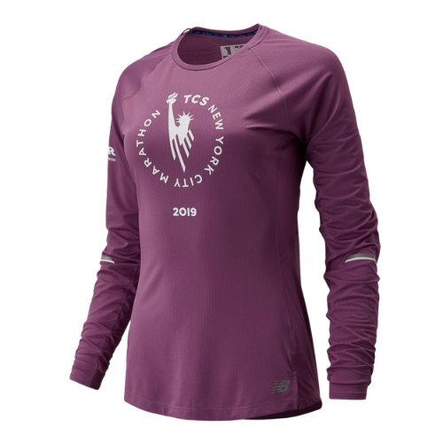New Balance 93224 Women's Nyc Marathon Nb Ice Long Sleeve - Purple (wt93224mkpl)