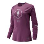 New Balance 93224 Women's Nyc Marathon Nb Ice Long Sleeve - Purple (wt93224mkpl)