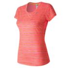 New Balance 53162 Women's Accelerate Short Sleeve Graphic - Pink (wt53162gua)