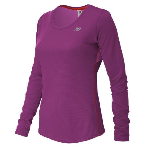New Balance 53142 Women's Accelerate Long Sleeve - Imperial Purple, Deep Orchid (wt53142ido)