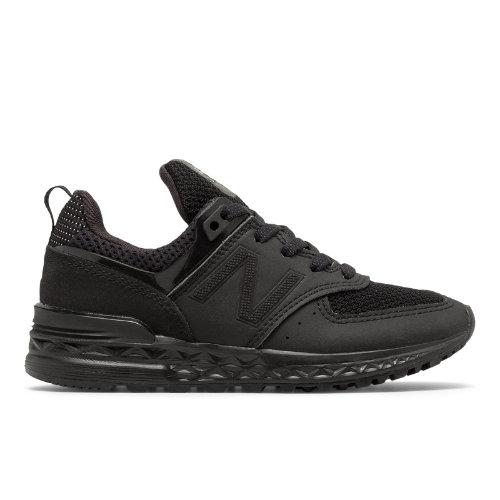 New Balance 574 Sport Kids Grade School Lifestyle Shoes - Black (kfl574fg)
