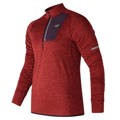 New Balance 73220 Men's Nb Heat Half Zip - Red (mt73220tdh)