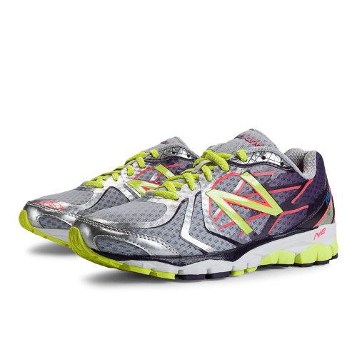 New Balance 1080v4 Women's Running Shoes - Silver, Purple, Yellow (w1080sg4)