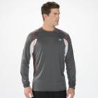 New Balance 4128 Men's Momentum Long Sleeve - Magnet, Velocity Red (mrt4128vlr)