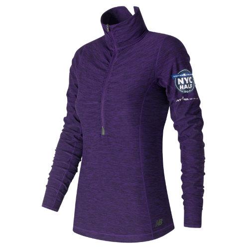 New Balance 71102 Women's United Nyc Half Zip - Purple (wt71102vbph)
