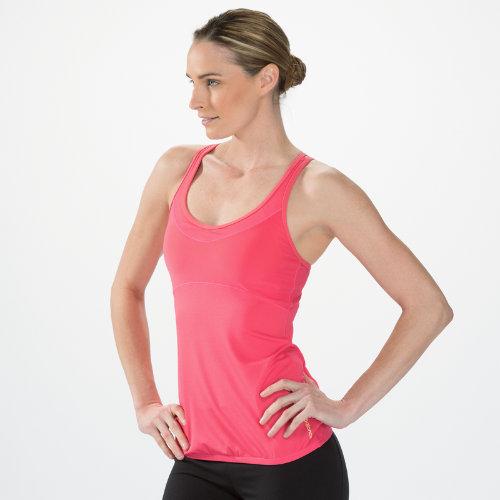 New Balance 4196 Women's Crossover Racerback - Watermelon, Sunny Lime (wft4196wtm)