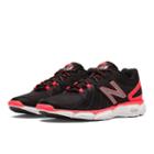 New Balance 813v3 Women's Gym Trainers Shoes - Black, Bright Cherry (wx813bk3)