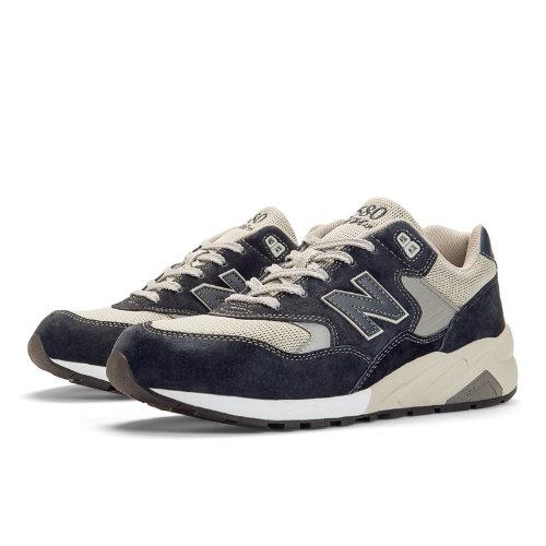 New Balance 580 Elite Edition Revlite Men's Elite Edition Shoes - Navy, Grey, Cream (mrt580nv)