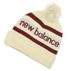 New Balance Men's & Women's Snowball Beanie - Off White/red (500059090)