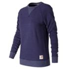 New Balance 71562 Women's Miusa Crewneck Fleece - Navy (wt71562dmh)