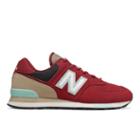 New Balance 574 Men's 574 Shoes - Red/blue (ml574jhq)