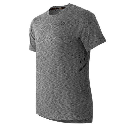 New Balance 61032 Men's Max Speed Short Sleeve Top - Heather Grey (mt61032hgr)