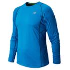 New Balance 4327 Men's Accelerate Long Sleeve - Laser Blue, Petrol (mrt4327lsb)