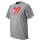 New Balance 604 Men's Baseball Lockup Tee - Grey (tmmt604ag)
