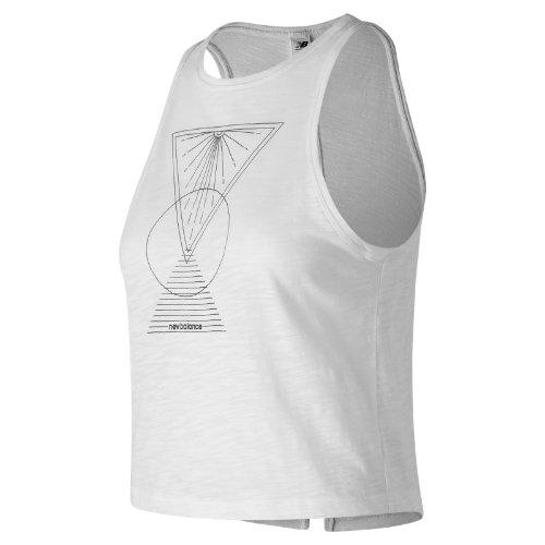 New Balance 91465 Women's Well Being Cropped Tank - White (wt91465wt)