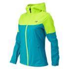 New Balance 53313 Women's Cosmo Proof Jacket - Hi-lite, Sea Glass (awj53313sgl)