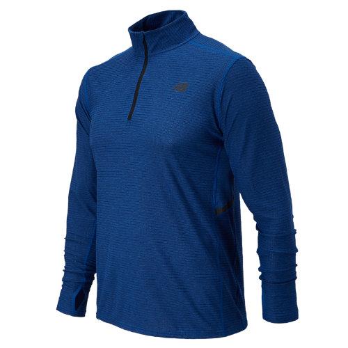 New Balance 5189 Men's Shift Long Sleeve Quarter Zip - Optic Blue Heather (mft5189oph)
