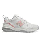 New Balance 608v5 Women's Everyday Trainers Shoes - White/pink (wx608wp5)