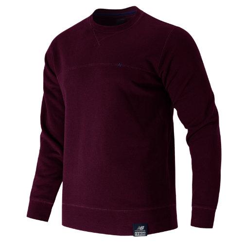 New Balance 53513 Men's Crew Neck Sweatshirt - Burgundy (mt53513bg)