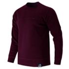 New Balance 53513 Men's Crew Neck Sweatshirt - Burgundy (mt53513bg)