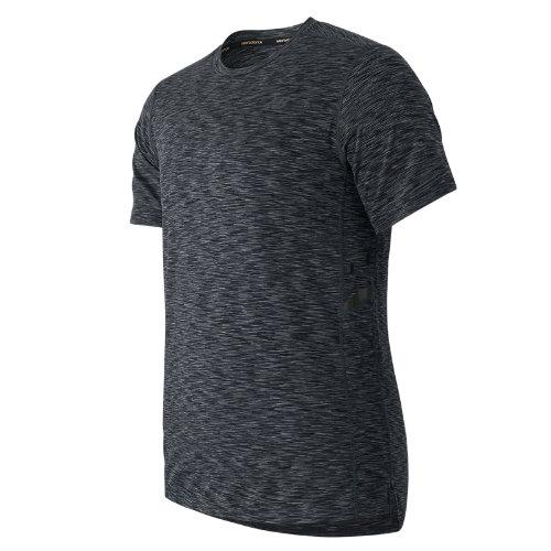New Balance 61032 Men's Max Speed Short Sleeve Top - Heather Charcoal (mt61032hc)