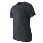 New Balance 61032 Men's Max Speed Short Sleeve Top - Heather Charcoal (mt61032hc)