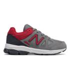 New Balance 888 Kids Grade School Running Shoes - Grey/red (kj888trg)