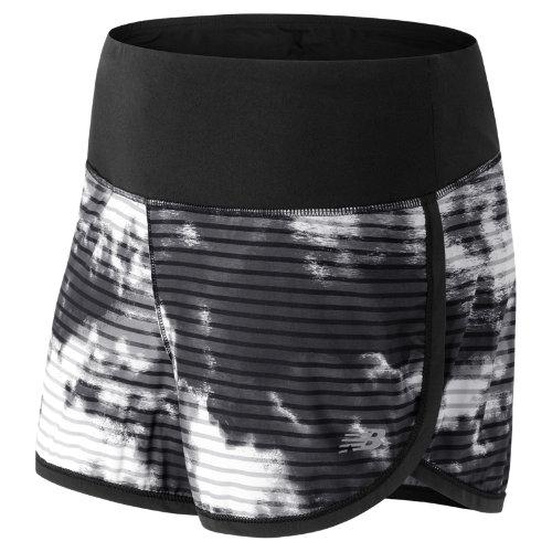 New Balance 53226 Women's Impact 3 Inch Short - Black, White (ws53226bwp)