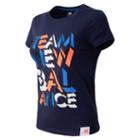 New Balance 4376 Women's Boylston Team Nb Tee - (ewet4376)