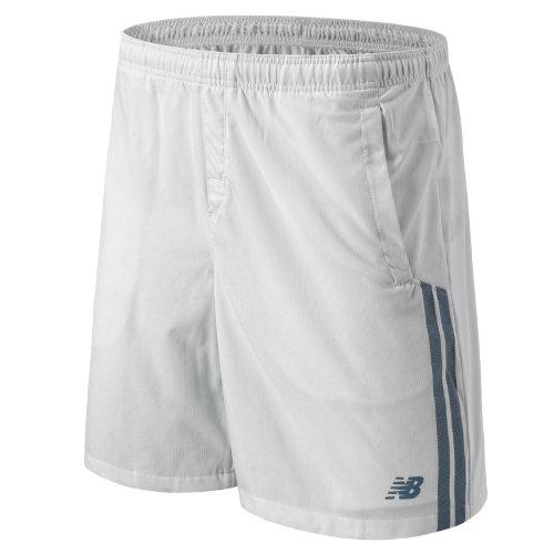 New Balance 53408 Men's Tournament 9 Inch Short - White, Cyclone (ms53408wcy)