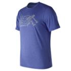 New Balance 73702 Men's Beta Baseball 5050 Tee - Blue (mt73702try)