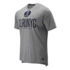 New Balance 91053 Men's Nyc Half R.w.t Heather Tech Tee - Grey (mt91053cag)