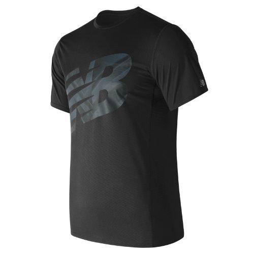 New Balance 71066 Men's Accelerate Graphic Short Sleeve - Black (mt71066bpt)