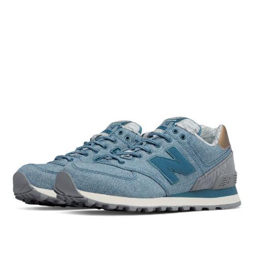 New Balance 574 Heathered Elegance Women's Shoes - Jet Stream/steel (wl574aec)