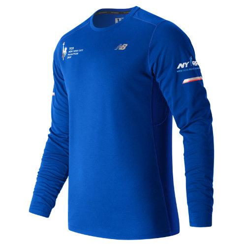 New Balance 63224 Men's Nyc Marathon Nb Ice Long Sleeve - (mt63224v-ne)