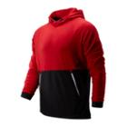 New Balance 93047 Men's R.w.t. Long Sleeve Pullover Hoodie - Red/black (mt93047rep)