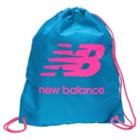 New Balance Men's & Women's Nb Sackpack - Blue Atoll, Fluorescent Pink (nb-1231blp)
