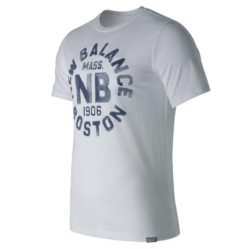 New Balance 71506 Men's Boston Tee - White (mt71506wt)
