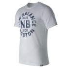 New Balance 71506 Men's Boston Tee - White (mt71506wt)