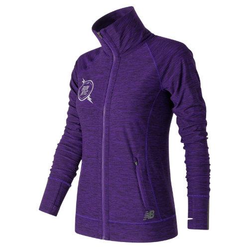 New Balance 71116 Women's United Nyc Half Transit Jacket - Purple (wj71116vbph)