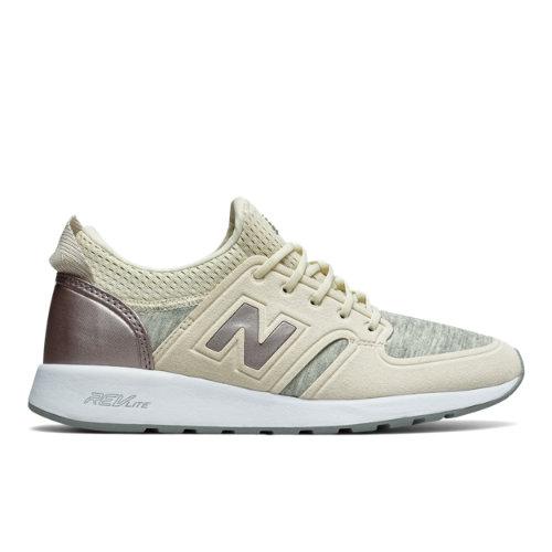 New Balance 420 Revlite Slip-on Women's Sport Style Shoes - Off White/gold (wrl420sd)